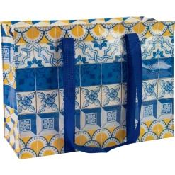 Painted Tiles Shoulder Tote