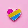 Pan Flag Heart Enamel Pin