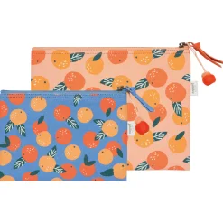 Paradise Zipper Pouches Set Of 2