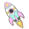 Pastel Rocket Pin