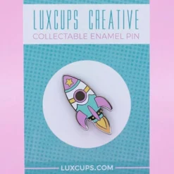 Pastel Rocket Pin