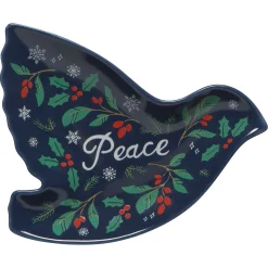 Peace & Joy Shaped Dishes Set Of 3