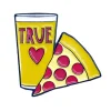 Pizza & Beer True Love Enamel Pin