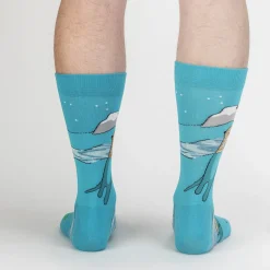 Plays Well With Otters Men's Crew Socks