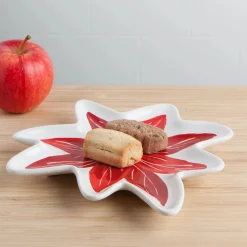 Poinsettia Shaped Dish