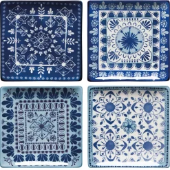 Porto Stamped Plates Set Of 4