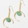 Santorini Earrings Green Aventurine