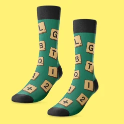 Scrabble Pride Socks