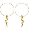 Serpent Hoops Earrings