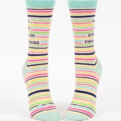 Shhh.. I'M Overthinking Crew Socks