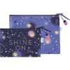 Shine On Zipper Pouches Set Of 2