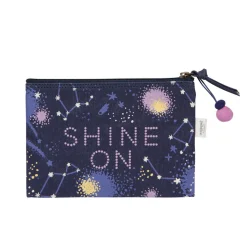 Shine On Zipper Pouches Set Of 2