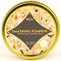 Smashing Pumpkin Soy Wax Candle Travel Tin