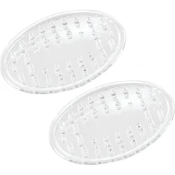 Soap Saver Small Oval Clear Set Of 2