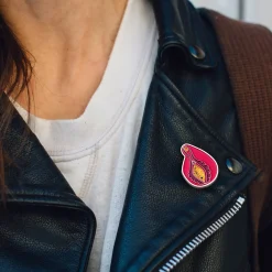 Sparkly Vagina And Vulva Enamel Pin
