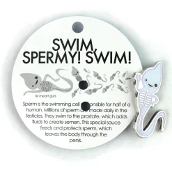 Sperm Sparkly Lapel Pin