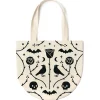 Spooky Floral Round Tote