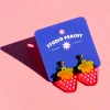 Strawberry Glitter Stud Earrings