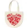 Strawberry Heart Round Tote