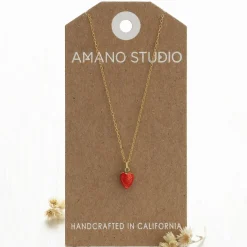 Summer Strawberry Necklace