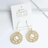 Sun And Moon Earrings Gold