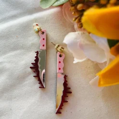 Sweetheart Bloody Knife Earrings
