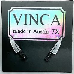 Teeny Tiny Silver Knife Studs