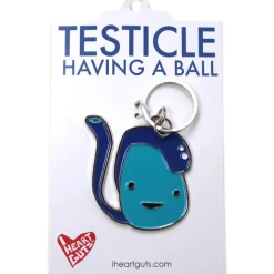 Testicle Key Chain