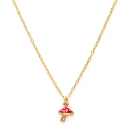 Tiny Mushroom Necklace