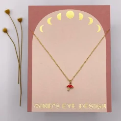 Tiny Mushroom Necklace