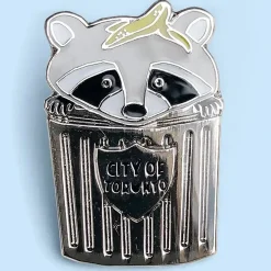 Trash Panda Raccoon Enamel Pin