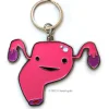 Uterus Key Chain