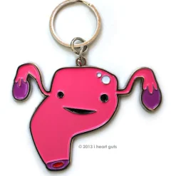 Uterus Key Chain