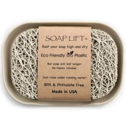 Waterfall Soap Dish With Soap Lift - Bone