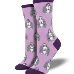 Women's Unlikely Friends Crew Socks Purple