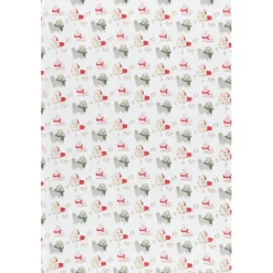 Yule Dogs Floursack Tea Towels Set Of 3