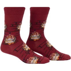 Yule Log Men's Crew Socks
