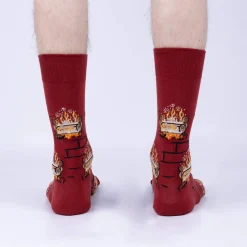 Yule Log Men's Crew Socks